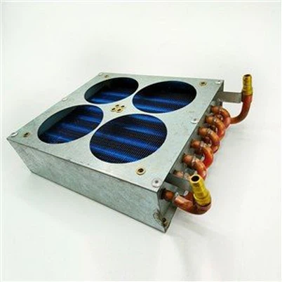 Tabung Tembaga Aluminium Foil Refrigeration Fin Type Condenser