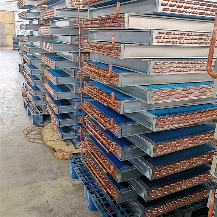 5Hp Grain Depot Blue Copper Tube Aluminum Fin Condenser