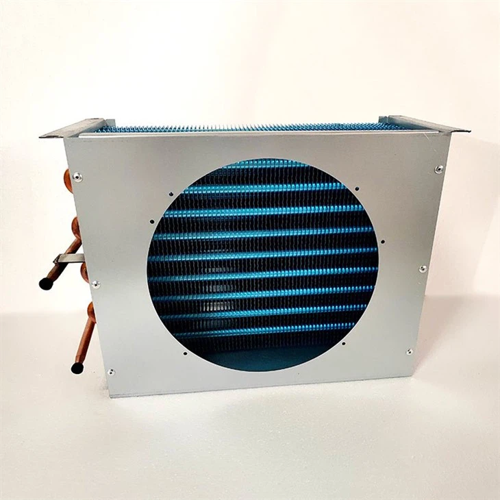 Display Case Copper Tube Aluminum Fin Condenser